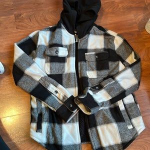 Boys flannel hoodie